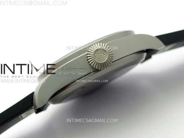 Big Pilot IW329701 SS M+F 1:1 Best Edition Black Dial on Black Rubber Strap SEIKO 8N-24 – Bild 8