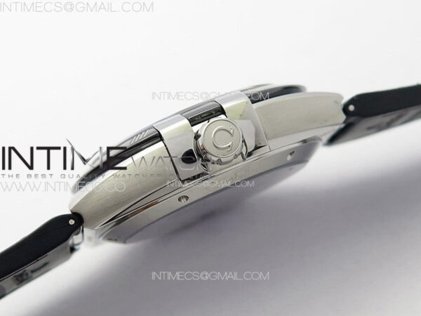 Constellation 41mm SS/Black Ceramic Bezel VSF 1:1 Best Edition Black Dial on Black Gummy Strap A8900 – Bild 9