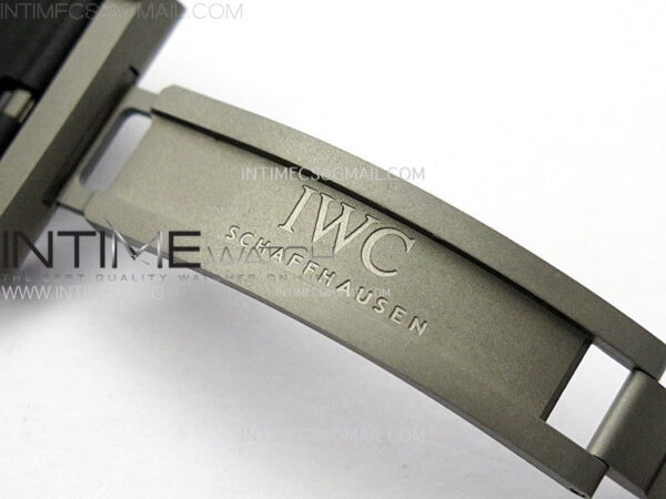 Big Pilot IW329701 SS M+F 1:1 Best Edition Black Dial on Black Rubber Strap SEIKO 8N-24 – Bild 13