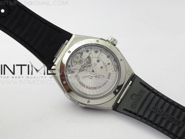 Constellation 41mm SS/Black Ceramic Bezel VSF 1:1 Best Edition Black Dial on Black Gummy Strap A8900 – Bild 18