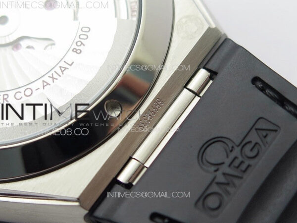 Constellation 41mm SS/Black Ceramic Bezel VSF 1:1 Best Edition Black Dial on Black Gummy Strap A8900 – Bild 20