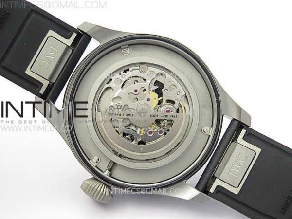 Big Pilot IW329701 SS M+F 1:1 Best Edition Black Dial on Black Rubber Strap SEIKO 8N-24 – Bild 21