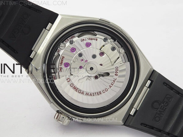 Constellation 41mm SS/Black Ceramic Bezel VSF 1:1 Best Edition Black Dial on Black Gummy Strap A8900 – Bild 24