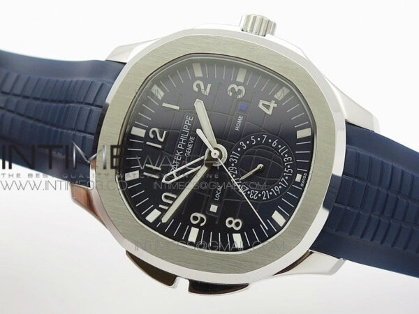 Aquanaut Jumbo 5164A SS Blue Dial on Blue Rubber Strap 324SC