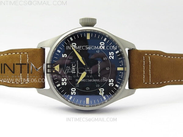 Big Pilot IW329701 Ti M+F 1:1 Best Edition Black Dial on Brown Leather Strap SEIKO 8N-24 – Bild 3