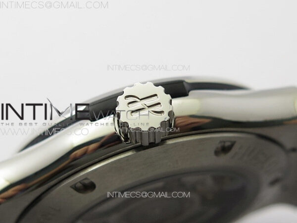 Classic Fusion 42mm SS Paved Diamonds Case And Bezel B50F Paved Diamonds Dial On Gray Gummy Strap A2892 – Bild 9
