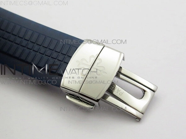 Aquanaut Jumbo 5164A SS Blue Dial on Blue Rubber Strap 324SC – Bild 10