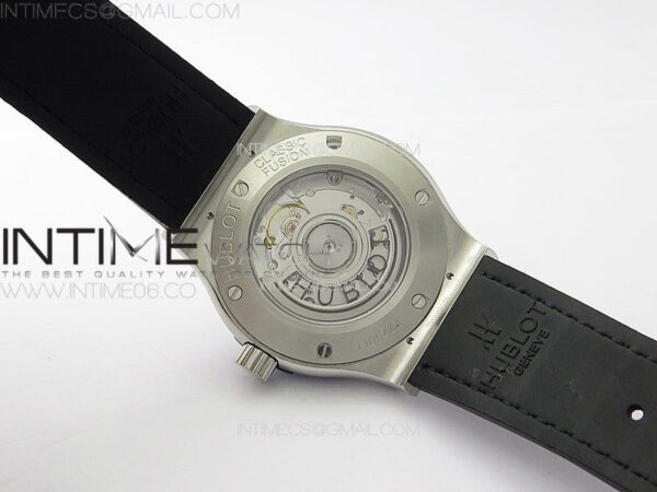 Classic Fusion 42mm SS Paved Diamonds Case And Bezel B50F Paved Diamonds Dial On Gray Gummy Strap A2892 – Bild 15