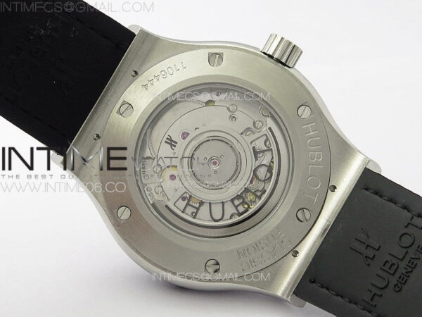 Classic Fusion 42mm SS Paved Diamonds Case And Bezel B50F Paved Diamonds Dial On Gray Gummy Strap A2892 – Bild 17
