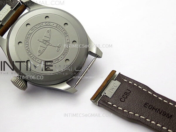 Big Pilot IW329701 Ti M+F 1:1 Best Edition Black Dial on Brown Leather Strap SEIKO 8N-24 – Bild 17