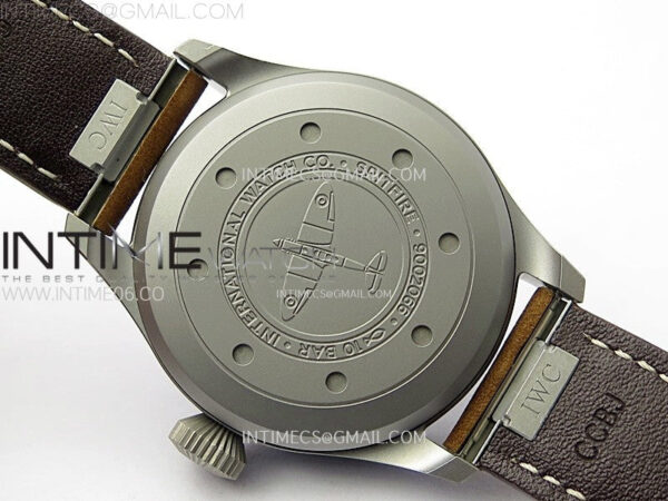 Big Pilot IW329701 Ti M+F 1:1 Best Edition Black Dial on Brown Leather Strap SEIKO 8N-24 – Bild 19