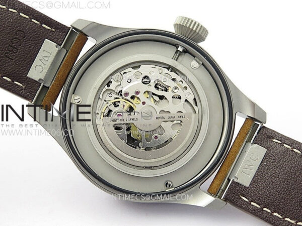 Big Pilot IW329701 Ti M+F 1:1 Best Edition Black Dial on Brown Leather Strap SEIKO 8N-24 – Bild 21
