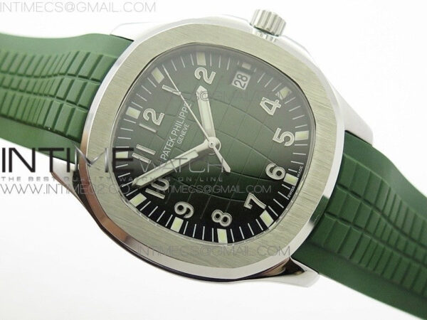 Aquanaut Jumbo MP Best Edition SS Green Dial on Green Rubber Strap A2824 to PP324CS – Bild 2