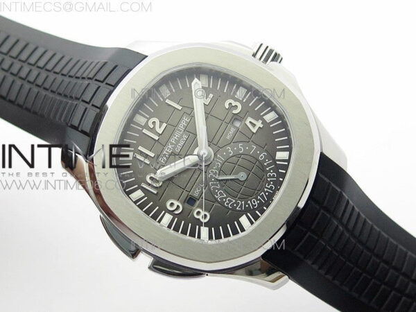 Aquanaut 5164A SS ZF 1:1 Best Edition Black Dial on Black Rubber Strap A324 – Bild 2