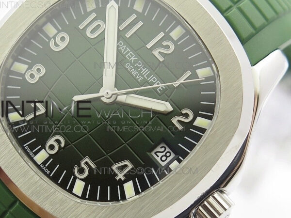 Aquanaut Jumbo MP Best Edition SS Green Dial on Green Rubber Strap A2824 to PP324CS – Bild 4