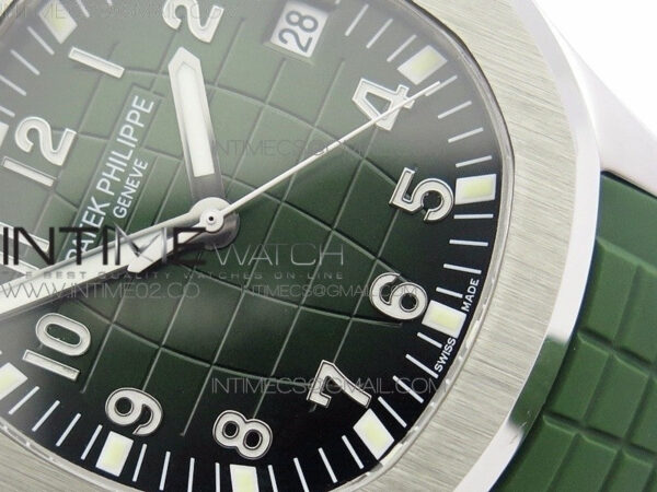Aquanaut Jumbo MP Best Edition SS Green Dial on Green Rubber Strap A2824 to PP324CS – Bild 5