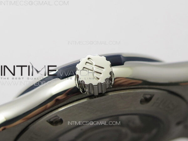 Classic Fusion 42mm SS Paved Diamonds Case And Bezel B50F Paved Diamonds Dial On Blue Gummy Strap A2892 – Bild 9