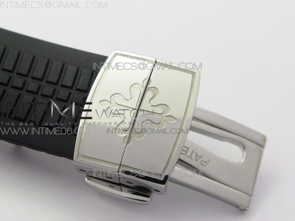 Aquanaut 5164A SS ZF 1:1 Best Edition Black Dial on Black Rubber Strap A324 – Bild 14
