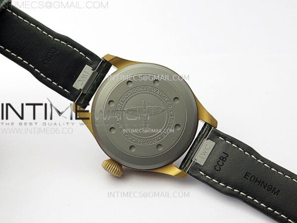 Big Pilot IW329702 Bronze M+F 1:1 Best Edition Green Dial On Brown Leather Strap SEIKO 8N-24 – Bild 19