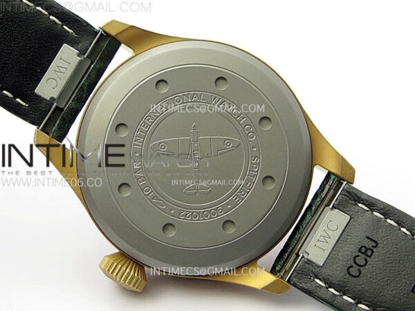Big Pilot IW329702 Bronze M+F 1:1 Best Edition Green Dial On Brown Leather Strap SEIKO 8N-24 – Bild 20