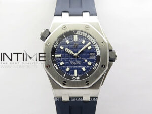 Copy of Royal Oak Offshore Diver 15720 Ceramic Bezel APSF 1:1 Best Edition Black Dial on Black Rubber Strap SA4308