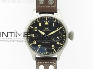 Big Pilot IW501004 TI ZF 1:1 Best Edition Black Dial on Brown Leather Strap A52110