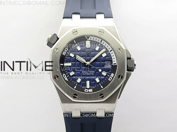 Copy of Royal Oak Offshore Diver 15720 Ceramic Bezel APSF 1:1 Best Edition Black Dial on Black Rubber Strap SA4308 – Bild 2