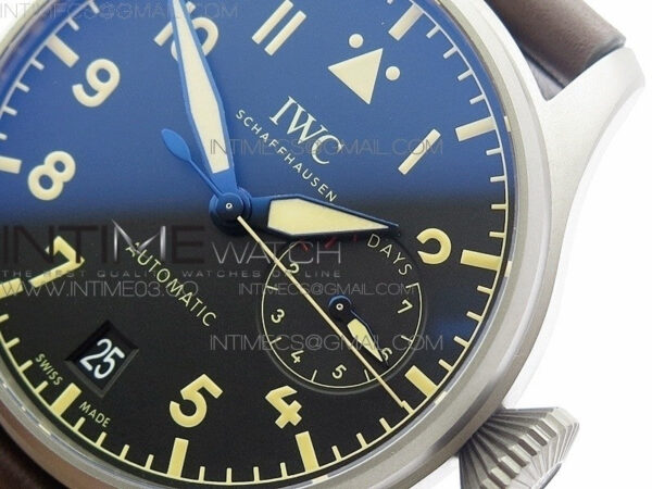 Big Pilot IW501004 TI ZF 1:1 Best Edition Black Dial on Brown Leather Strap A52110 – Bild 2