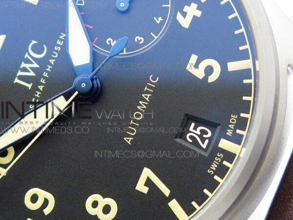 Big Pilot IW501004 TI ZF 1:1 Best Edition Black Dial on Brown Leather Strap A52110 – Bild 3