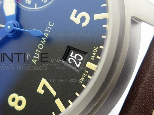 Big Pilot IW501004 TI ZF 1:1 Best Edition Black Dial on Brown Leather Strap A52110 – Bild 4