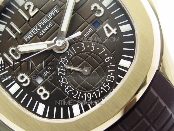 Aquanaut 5164R RG ZF 1:1 Best Edition Brown Dial on Brown Rubber Strap A324 – Bild 5