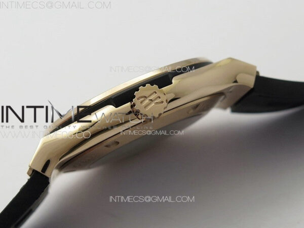 Classic Fusion 42mm RG Paved Diamonds Case And Bezel B50F Paved Diamonds Dial On Black Gummy Strap A2892 – Bild 8