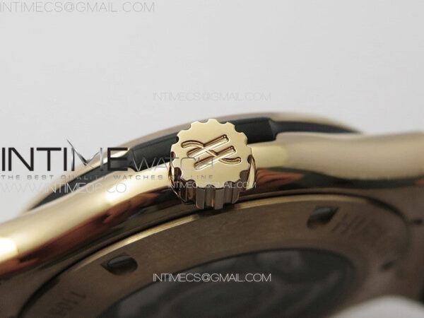Classic Fusion 42mm RG Paved Diamonds Case And Bezel B50F Paved Diamonds Dial On Black Gummy Strap A2892 – Bild 9
