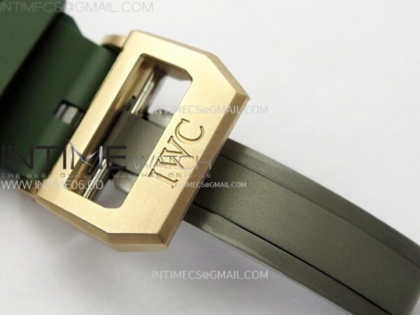 Big Pilot IW329702 Bronze M+F 1:1 Best Edition Green Dial on Green Rubber Strap SEIKO 8N-24 – Bild 11