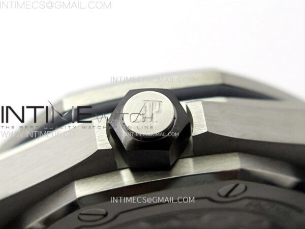 Copy of Royal Oak Offshore Diver 15720 Ceramic Bezel APSF 1:1 Best Edition Black Dial on Black Rubber Strap SA4308 – Bild 12
