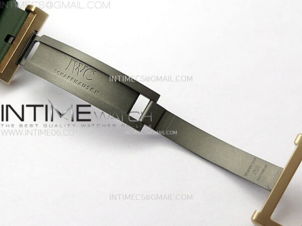 Big Pilot IW329702 Bronze M+F 1:1 Best Edition Green Dial on Green Rubber Strap SEIKO 8N-24 – Bild 12