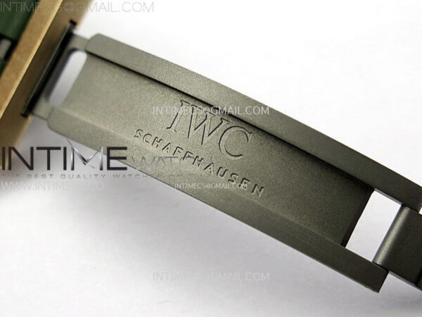 Big Pilot IW329702 Bronze M+F 1:1 Best Edition Green Dial on Green Rubber Strap SEIKO 8N-24 – Bild 13