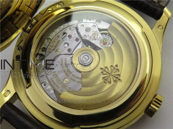 Calatrava 5227R YG ZF 1:1 Best Edition Ivory Dial on Brown Leather Strap A324CS – Bild 18