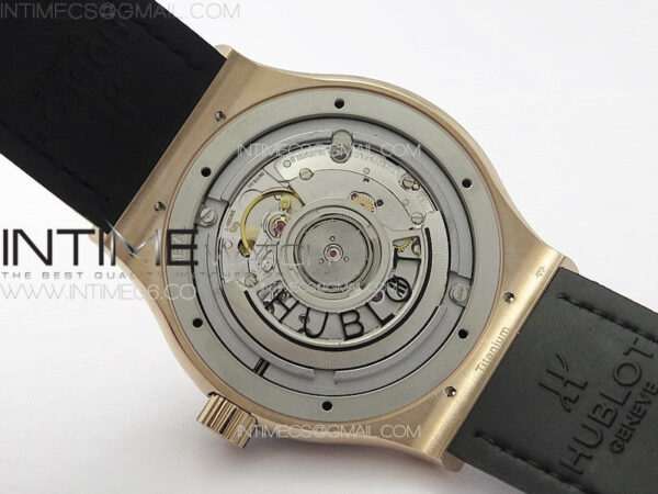 Classic Fusion 42mm RG Paved Diamonds Case And Bezel B50F Paved Diamonds Dial On Black Gummy Strap A2892 – Bild 18