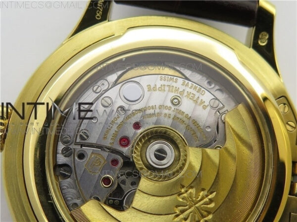 Calatrava 5227R YG ZF 1:1 Best Edition Ivory Dial on Brown Leather Strap A324CS – Bild 19