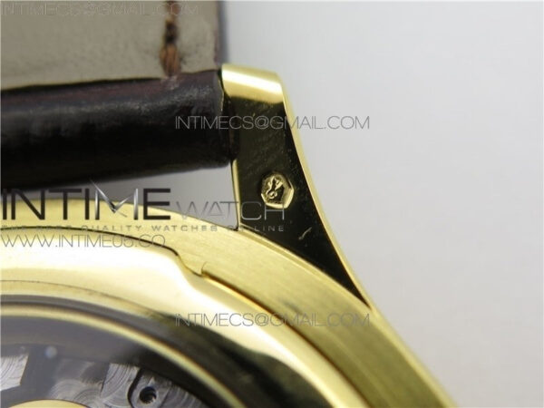 Calatrava 5227R YG ZF 1:1 Best Edition Ivory Dial on Brown Leather Strap A324CS – Bild 22