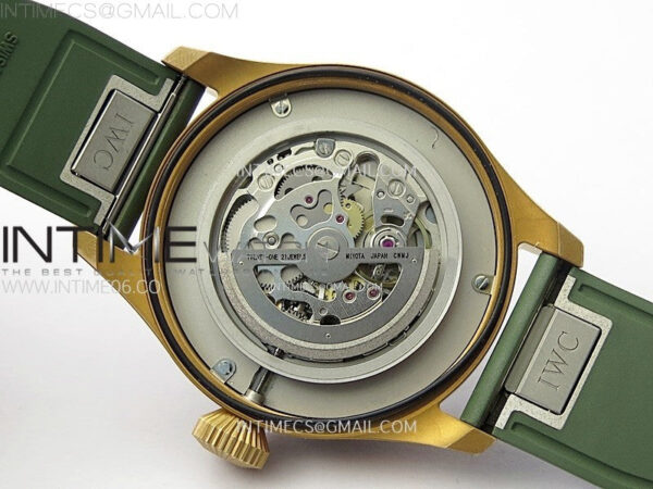 Big Pilot IW329702 Bronze M+F 1:1 Best Edition Green Dial on Green Rubber Strap SEIKO 8N-24 – Bild 22
