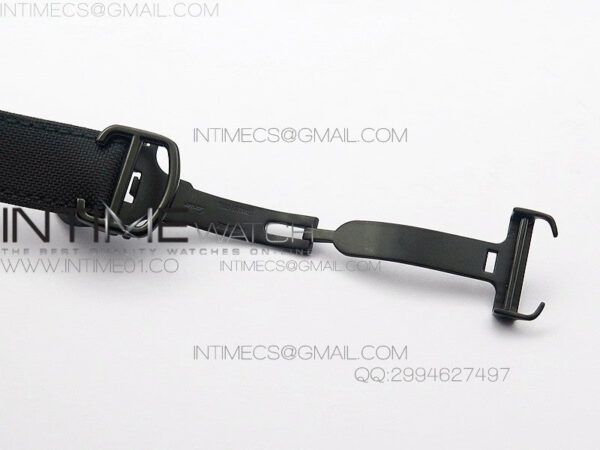 Ballon Bleu 42mm DLC Best Edition Black Dial on Black Nylon Leather Strap A2824 – Bild 8