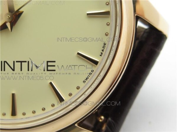 Calatrava 5227R RG ZF 1:1 Best Edition Ivory Dial on Brown Leather Strap A324CS – Bild 6