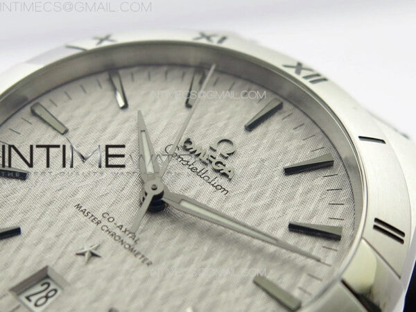 Constellation 39mm SS VSF 1:1 Best Edition Silvevr Textured Dial on Black Leather Strap A8800 – Bild 8