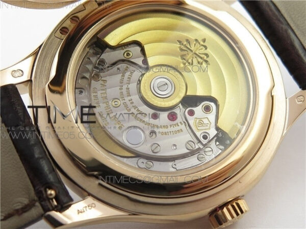 Calatrava 5227R RG ZF 1:1 Best Edition Ivory Dial on Brown Leather Strap A324CS – Bild 18