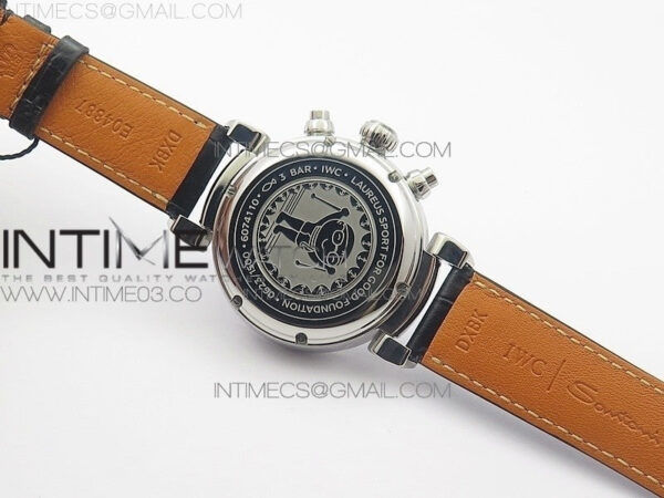 Da Vinci IW393402 SS ZF 1:1 Best Edition Blue Dial SS A7750 On Black Leather Strap – Bild 18