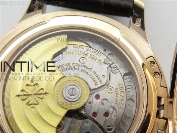 Calatrava 5227R RG ZF 1:1 Best Edition Ivory Dial on Brown Leather Strap A324CS – Bild 19