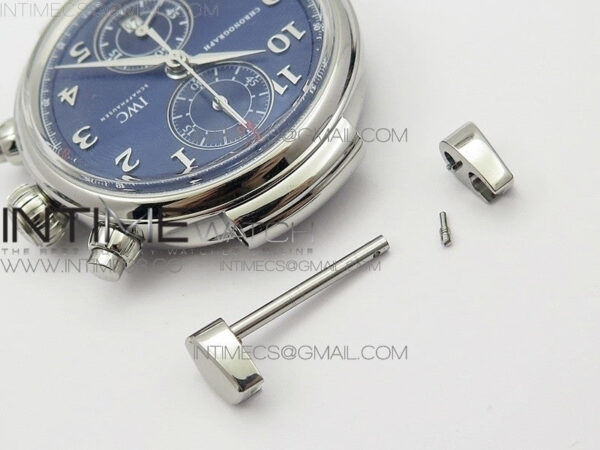 Da Vinci IW393402 SS ZF 1:1 Best Edition Blue Dial SS A7750 On Black Leather Strap – Bild 24