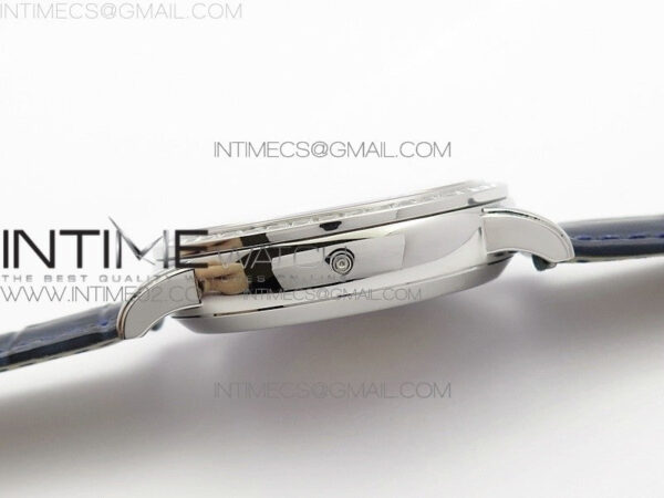 6104P Moon SS Blue Dial Diamond Bezel on Blue Leather Strap A240 – Bild 8